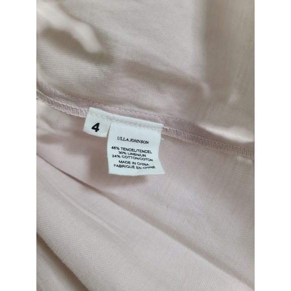 Ulla Johnson Lavender Amadie Peplum Ruffled Twill Hook Closure Blazer Size 4 - Picture 8 of 12